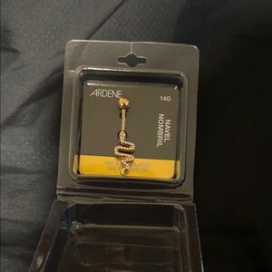 Ardene Gold and Silver Snake Navel Ring